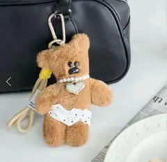 新品　じゃらじゃらキーホルダー　くま　韓国 — image 1