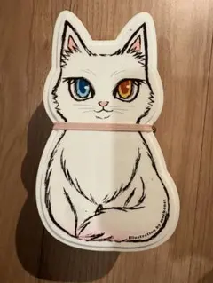 送料無料　福ねこ弁当 小春 オッドアイ 猫型 弁当箱 小物入れ — image 1