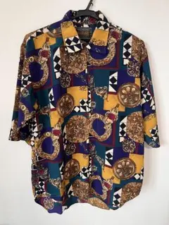 BAZZANTI 総柄 ジップアップ シャツ — image 1