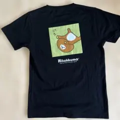 Rilakkuma リラックマ 半袖Tシャツ ブラック — image 1
