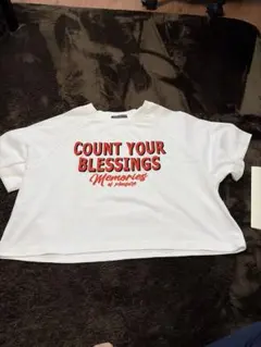 COUNT YOUR BLESSINGS ロゴ 半袖Tシャツ ホワイト — image 1