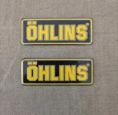 OHLINS’ オーリンズ3Dアルミステッカー2枚セット — image 1