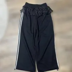 新品未使用LOVALOT ブラックジョガースウェットパンツフリル完売商品 — image 1