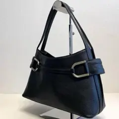 【美品】ユーバイウンガロ レザー 本革 ハンドバッグ ワンショルダーバッグ 黒 — image 1