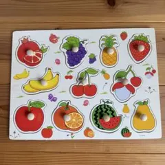 木製 フルーツ パズル 知育玩具 — image 1