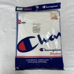 Champion 半袖丸首シャツ 2枚組 ホワイト Lサイズ — image 1
