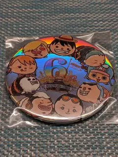 ONEPIECE 麦わらストア ６周年記念ホログラム缶バッジ — image 1