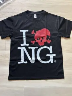 I♡NG スカルロゴ Tシャツ ブラック — image 1