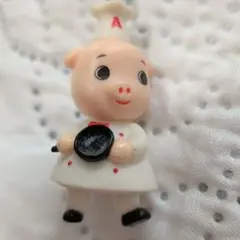 エースコック　こぶた　ミニフィギュア ストラップチャーム — image 1