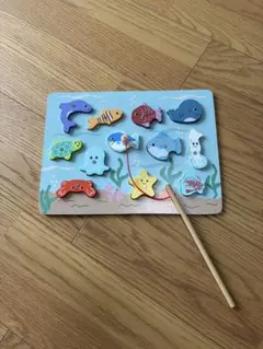 木製 マグネット 釣り遊び 知育玩具 — image 1