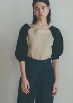 クラネ　OFF SHOULDRER PUFF KNIT TOPS — image 1
