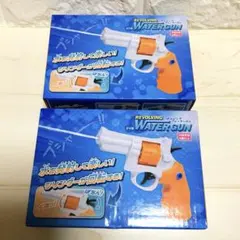 リボルビングウォーターガン／ブルー&ピンク2個セット！ 水鉄砲 新品未開封 — image 1