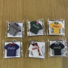 コカコーラ ユニフォーム型キーホルダー 6種セット — image 1