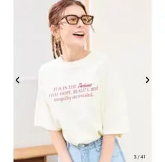 【coen】スザンヌコラボ Suu ピグメント短丈ゆるTシャツ — image 1