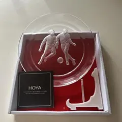 HOYA CRYSTAL サッカー 記念プレート — image 1
