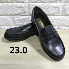 耐滑☆ミドリ安全/コインローファー/ブラック/抗菌・防臭/通勤・通学/23.0 — image 1