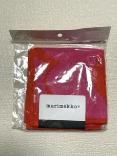 marimekko タオルハンカチ ピンク オレンジ — image 1