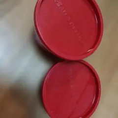 dean&deluca フードコンテナ大小セット赤 — image 1