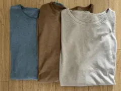 ダークエンジェル シアー長袖カットソー 3色セット クルーネック Lサイズ — image 1