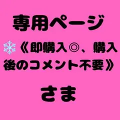 ❄️《即購入◎、購入後のコメント不要》 様　専用ページ — image 1