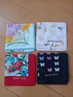 美品　ハンカチ 4枚　HANAE MORI — image 1