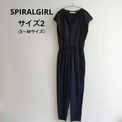 SPIRALGIRL オールインワン ブラック　サイズ2（S〜Mサイズ相当） — image 1