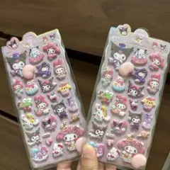サンリオキャラクターズ ぷっくりシール 2枚セット — image 1
