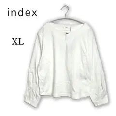 美品【index】長袖カットソー Mサイズ 白 UVケア 冷感 3020 — image 1