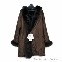 リアルファー コート ブルーフォックス 毛皮 LATIN DOR 定価16.2万 — image 1