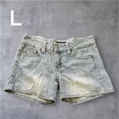 Comfort basic デニムショートパンツ ライトブルー　ハーフパンツＬ — image 1