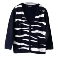 美品SALE VICKY ゼブラ柄 長袖 カーディガン M — image 1