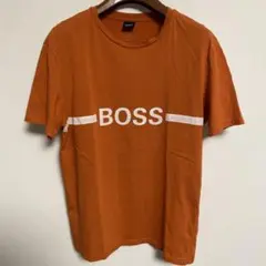 HUGO BOSS Tシャツ オレンジ ロゴプリント L — image 1