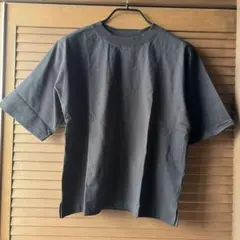 新品 Samansa Mos2 blue USAコットンハイネックTシャツL 黒 — image 1