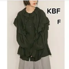 KBF ケービーエフ フリルディテールブラウス 黒 レディース フリー — image 1