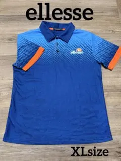 ellesse ポロシャツ ブルー オレンジ XL — image 1