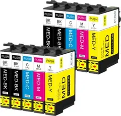 MED-4CL 日本製 エプソン 用 インク メダマヤキ　8本セット — image 1