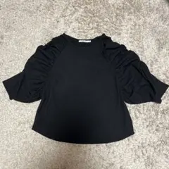 COLONY 2139 ブラック パフスリーブ Tシャツ — image 1