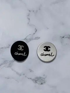 CHANELダブルCロゴ カボション2セット — image 1