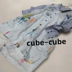 cube-cube シャツ シャツチュニック　M　センソユニコ　水色 — image 1