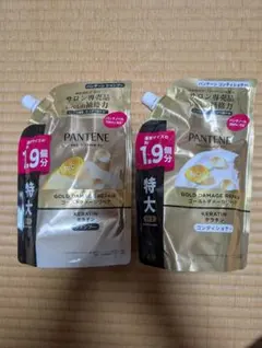 PANTENE ゴールドダメージリペア シャンプー コンディショナー 特大 — image 1