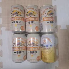 KIRIN 一番搾り 5本 Sapporo ノンアルコール 1本 — image 1