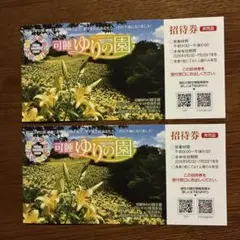 可睡ゆりの園 招待券 2枚セット — image 1