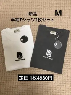 新品☆aniendブラックベル 半袖Tシャツ 2枚セット メンズ レディース M — image 1