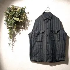 niko and... 起毛チェックシャツ M カーキ オーバーサイズ — image 1