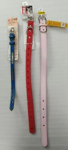 犬用首輪 青Sサイズ 　ピンク 赤 Mサイズ（未使用） — image 1