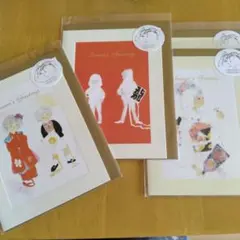 いわさきちひろ❀グリーティングカード×4SET — image 1