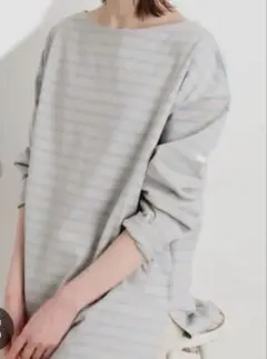 イエナ CHANTECLAIRE ボーダー ビッグプルオーバー — image 1