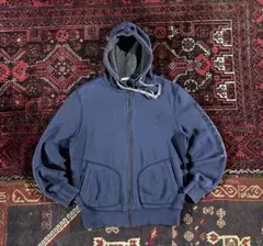 コンバース ワンポイントロゴ フルジップ パーカー ネイビー M — image 1