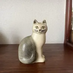 【希少1998年製】リサラーソン 猫 置物 Mans マンズ Mサイズ グレー — image 1