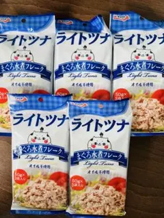 【キョクヨー】ライトツナまぐろ水煮フレークオイル不使用50g×15P — image 1
